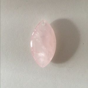 Pink quartz pendant